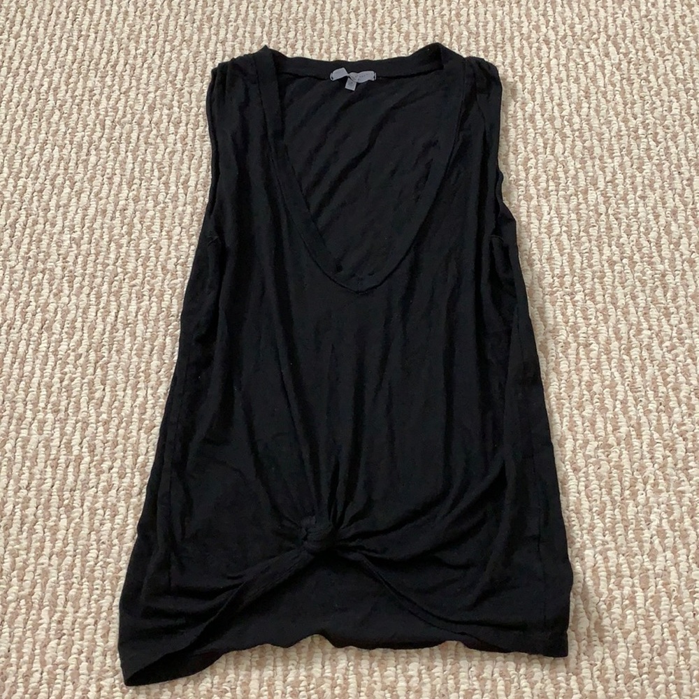 Urban outfitters tied v neck muscle tee